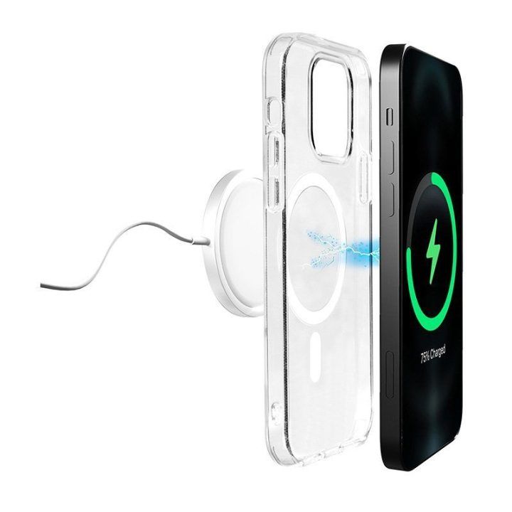 Permatomas MagSafe dėklas iPhone 14 Plus