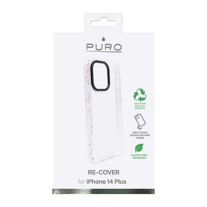 Permatomas PURO RE-COVER dėklas iPhone 14 Plus