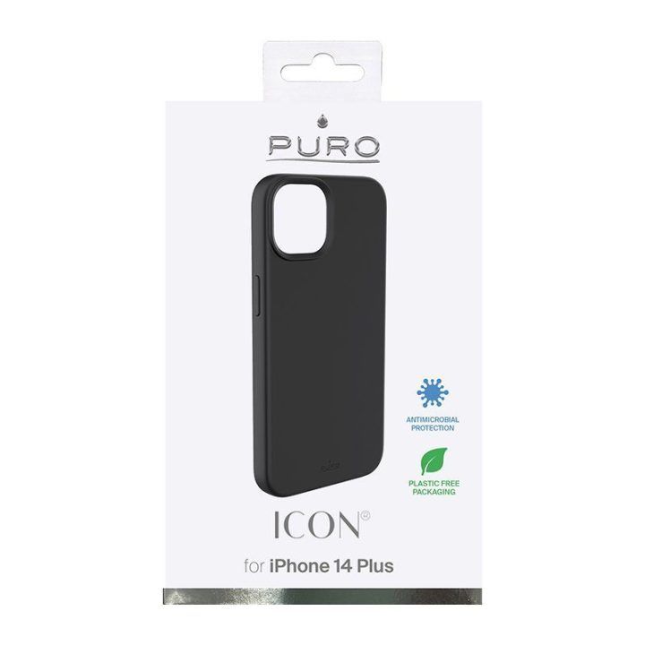 Dėklas iPhone 14 Plus PURO ICON, juodas