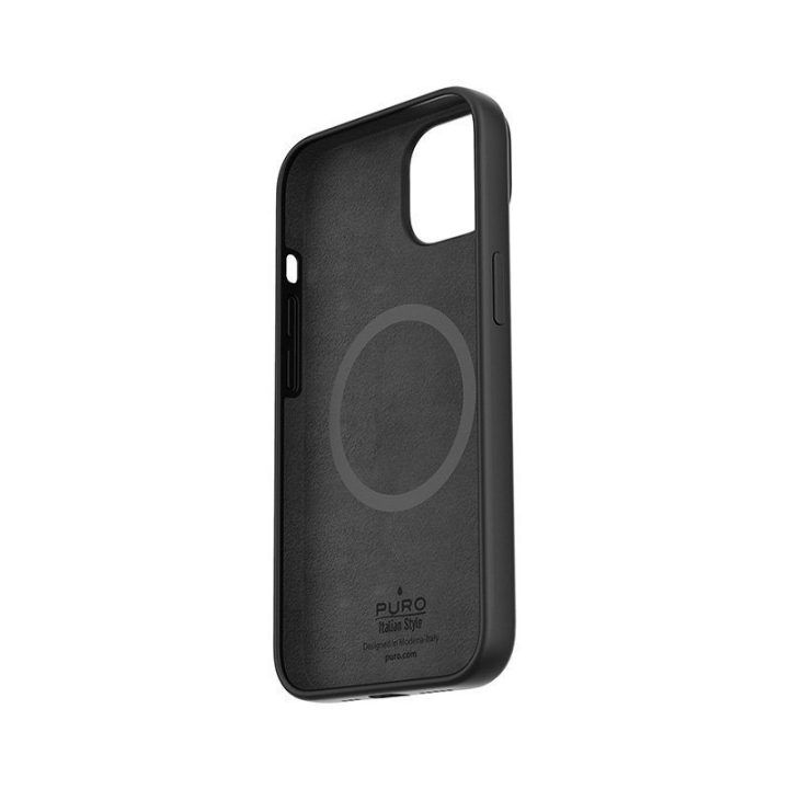 PURO ICON MAG dėklas iPhone 14 Max, juodas