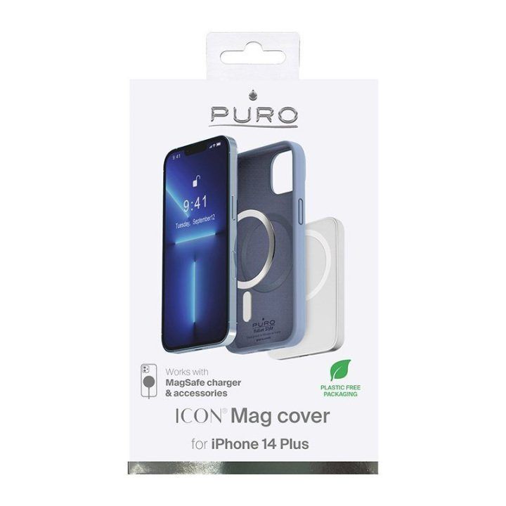 Dėklas iPhone 14 Max PURO ICON MAG, Sierra Blue