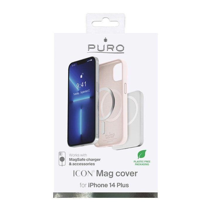 Dėklas iPhone 14 Max MagSafe, Dusty Pink