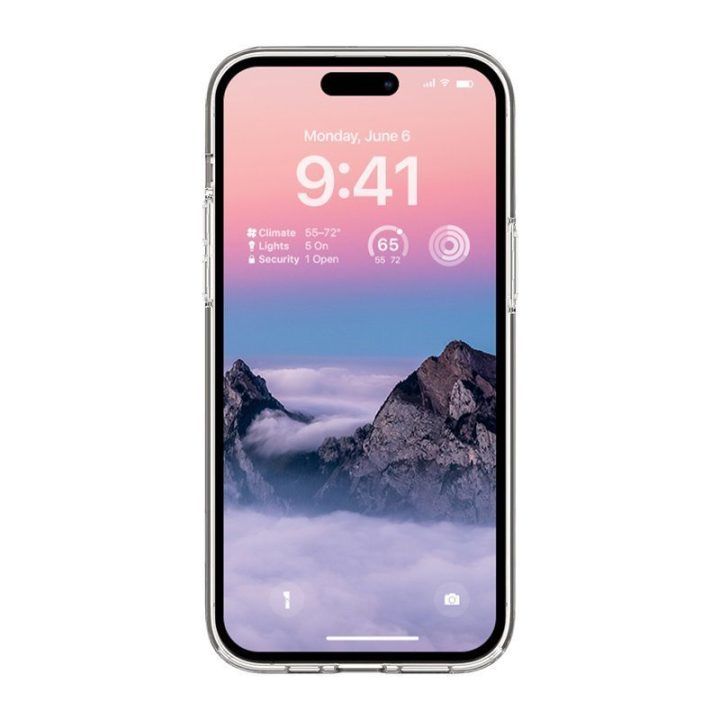 Permatomas dėklas iPhone 14 Pro Max Crong Clear MAG Cover