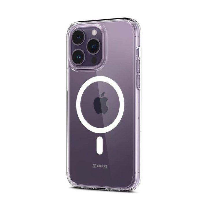 Permatomas dėklas iPhone 14 Pro Max Crong Clear MAG Cover