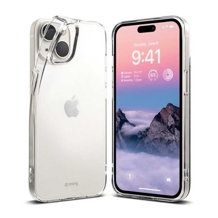 Permatomas dėklas iPhone 14 Plus, Crong Crystal Slim