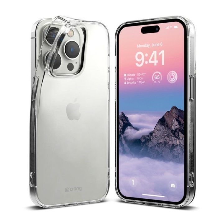 Permatomas dėklas iPhone 14 Pro Max, Crong Crystal Slim