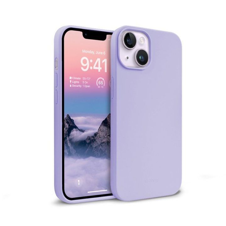 Dėklas iPhone 14 Plus Crong Color Cover, violetinis