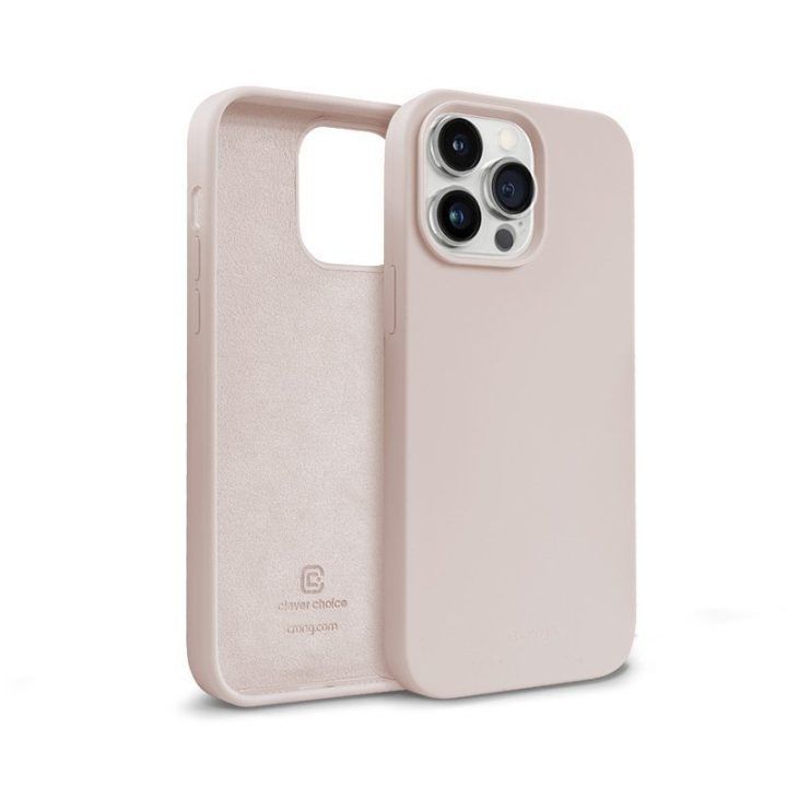 Dėklas iPhone 14 Pro Crong Color Cover, rožinis