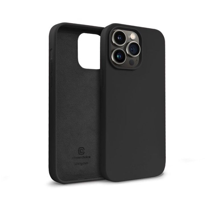 Dėklas iPhone 14 Pro Max Crong Color Cover juodas