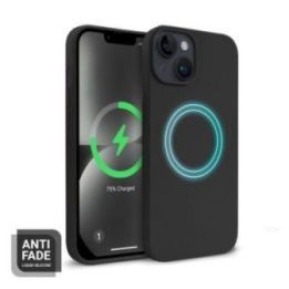 Silikoninis dėklas Crong Color Cover Magnetic iPhone 14/13, juodas