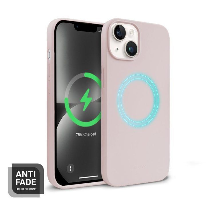Dėklas iPhone 14 / iPhone 13, rožinis, Crong Color Cover Magnetic