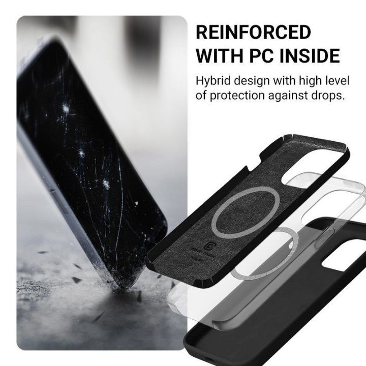 Dėklas iPhone 14 / iPhone 13, rožinis, Crong Color Cover Magnetic