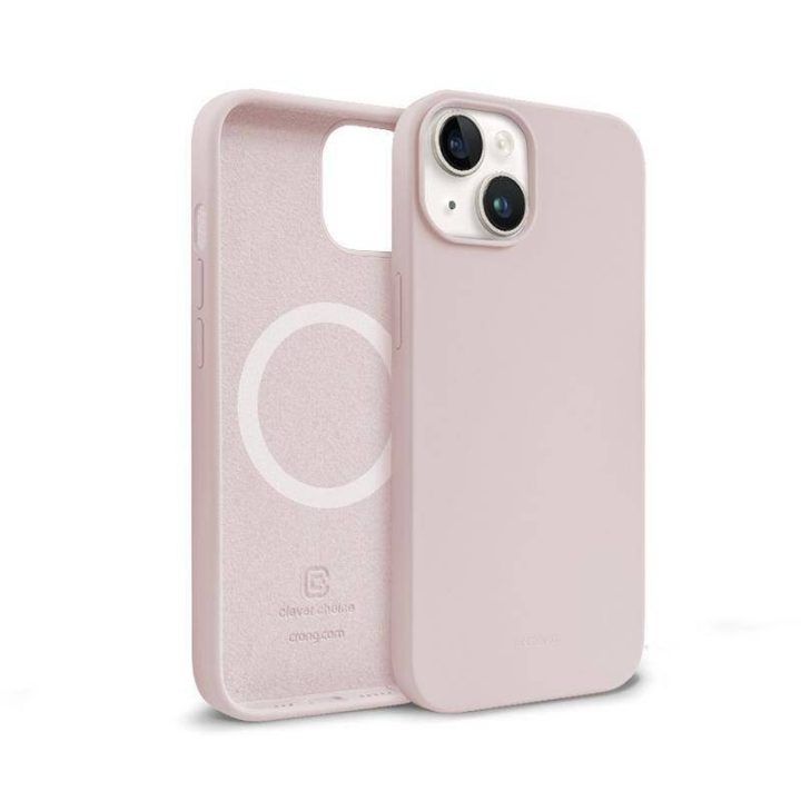 Dėklas iPhone 14 / iPhone 13, rožinis, Crong Color Cover Magnetic