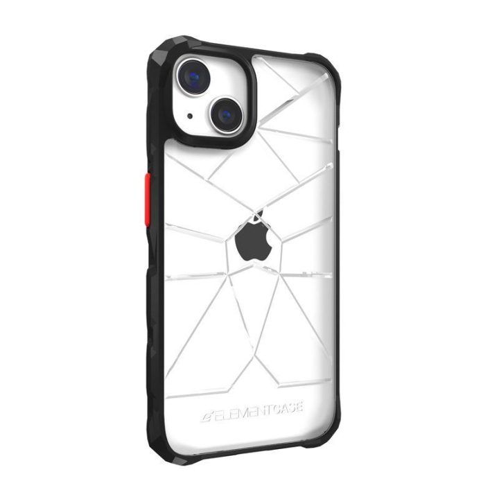 Dėklas iPhone 14 Element Case Special Ops X5, permatomas/juodas