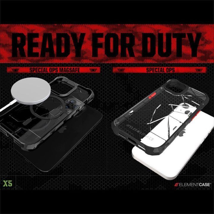 Dėklas iPhone 14 Plus, juodas Element Case Special Ops X5