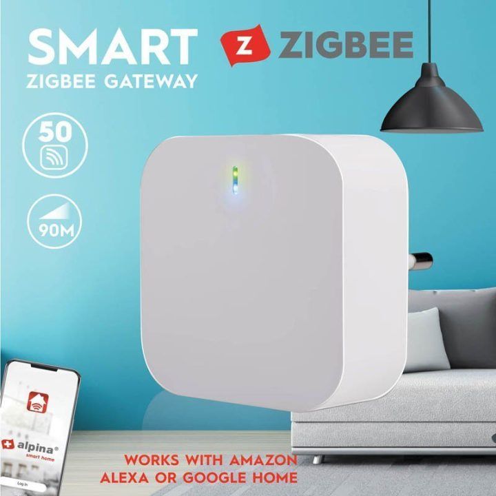 „Alpina Zigbee“ vartai įrenginiams, balti