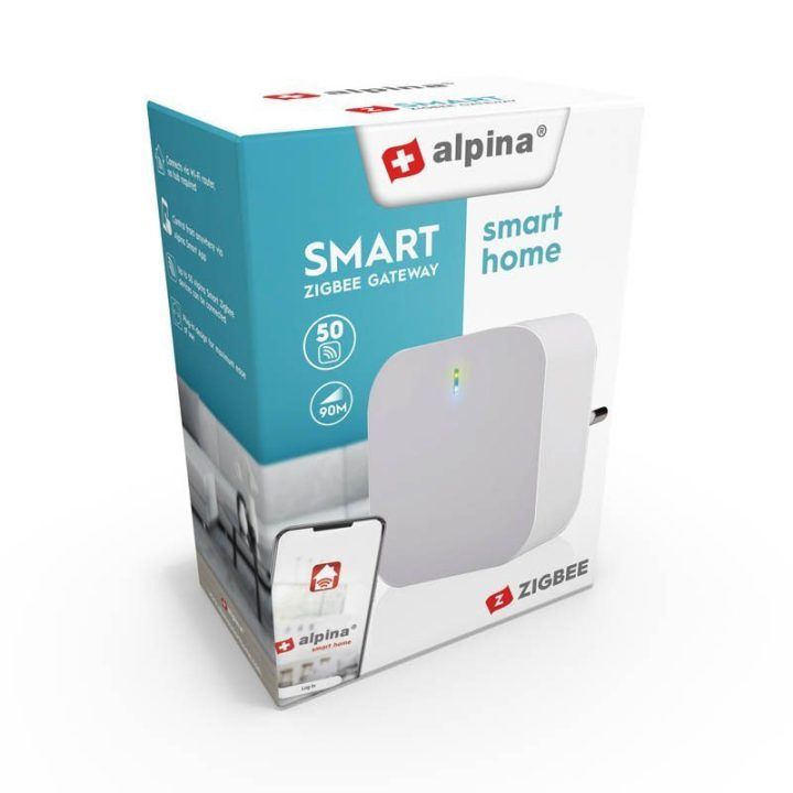 „Alpina Zigbee“ vartai įrenginiams, balti