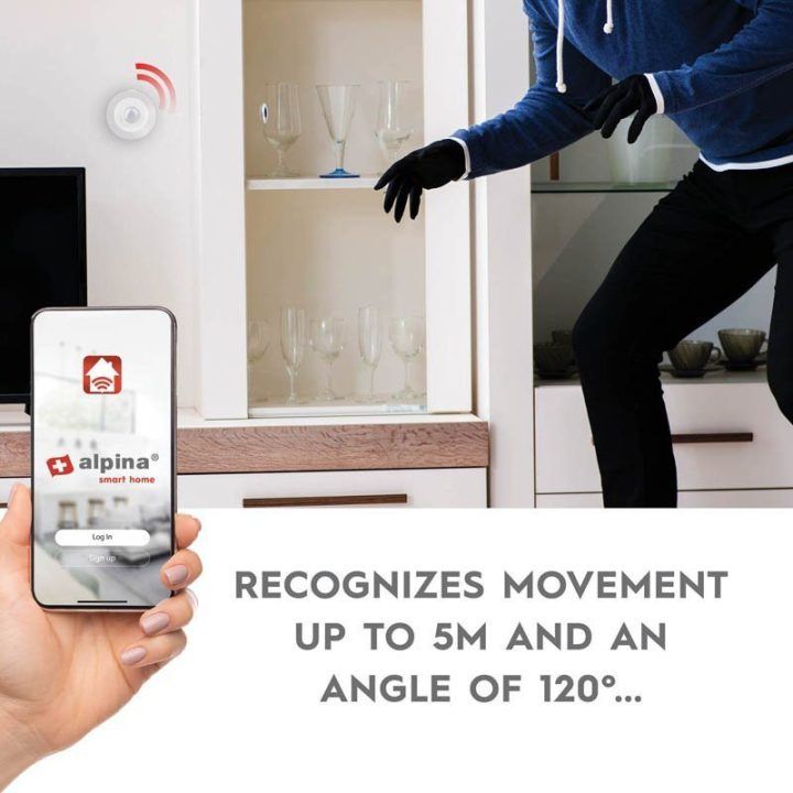 Alpina Smart Zigbee PIR judesio jutiklis