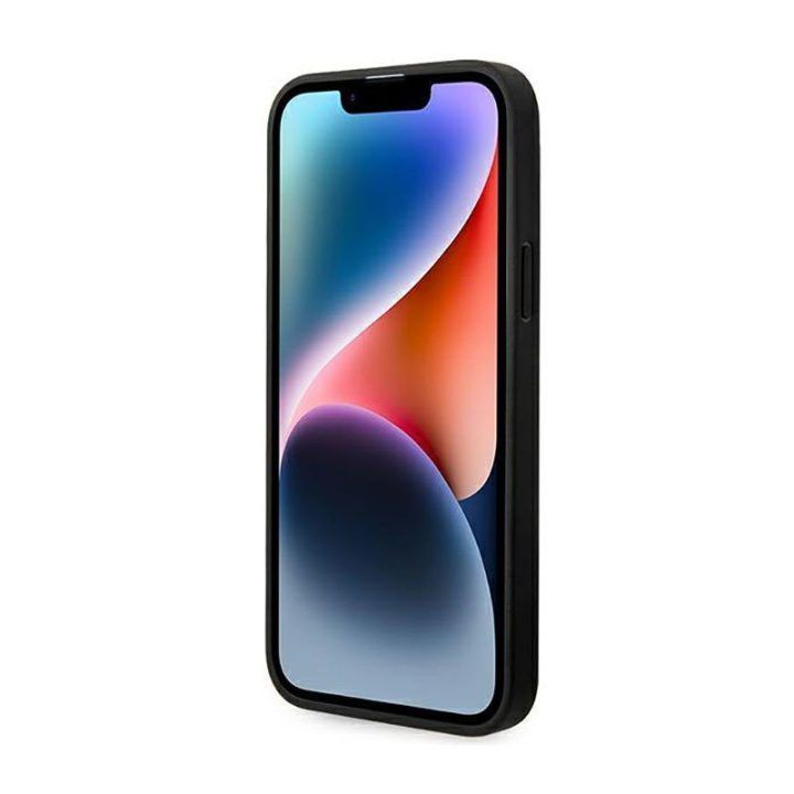 Ferrari natūralios odos dėklas iPhone 14 Plus, juodas