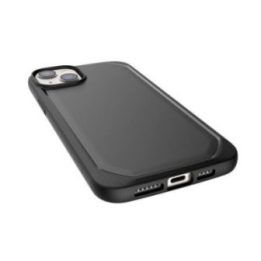 Juodas biologiškai skaidus dėklas iPhone 14 Plus, X-Doria Raptic Slim