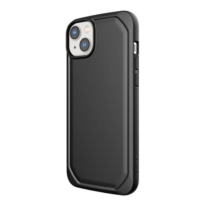 Juodas biologiškai skaidus dėklas iPhone 14 Plus, X-Doria Raptic Slim