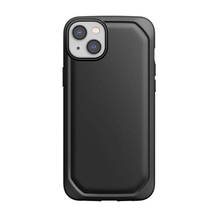 Juodas biologiškai skaidus dėklas iPhone 14 Plus, X-Doria Raptic Slim