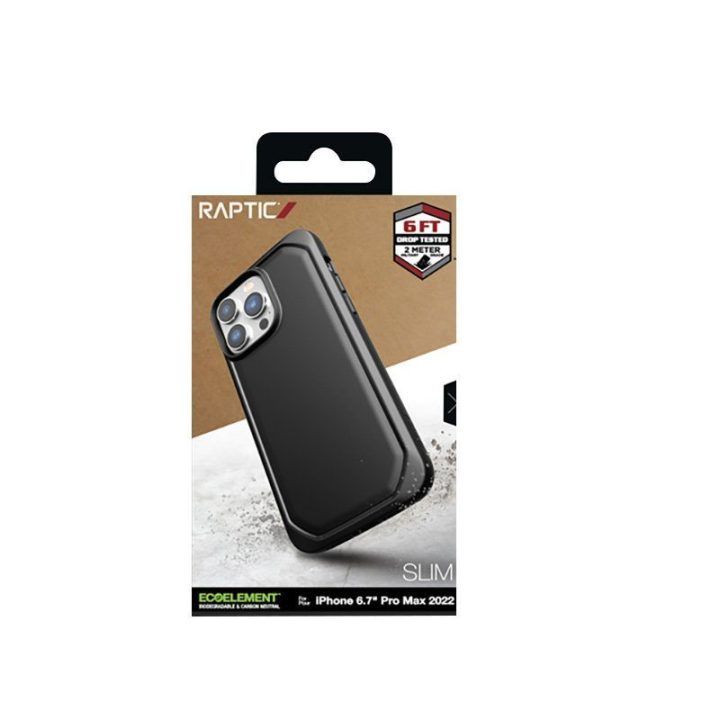 Dėklas iPhone 14 Pro Max X-Doria Raptic Slim, juodas