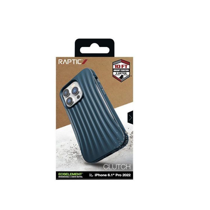 Dėklas iPhone 14 Pro, mėlynas, Raptic Clutch