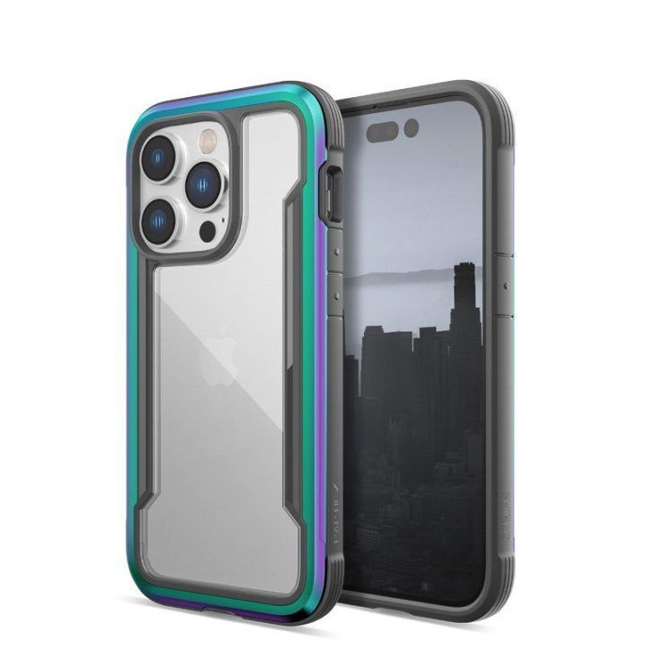 Dėklas iPhone 14 Pro X-Doria Raptic Shield, irizuojantis