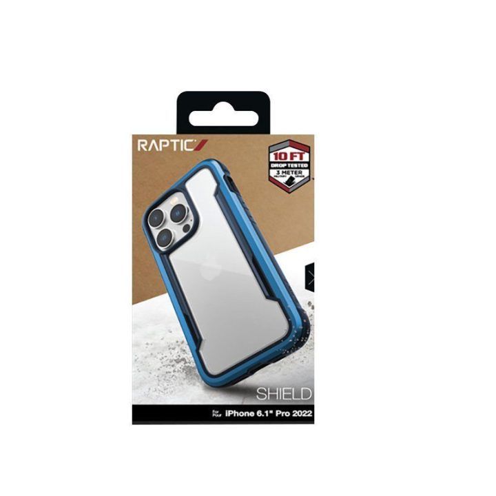 Dėklas iPhone 14 Pro X-Doria Raptic Shield, mėlynas
