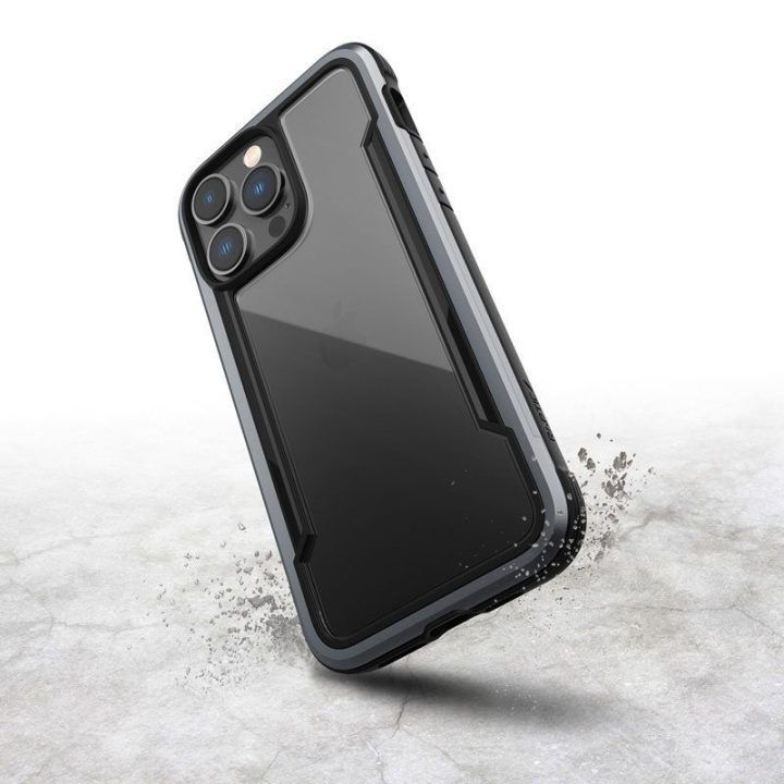 Dėklas iPhone 14 Pro Max, juodas, X-Doria Raptic Shield