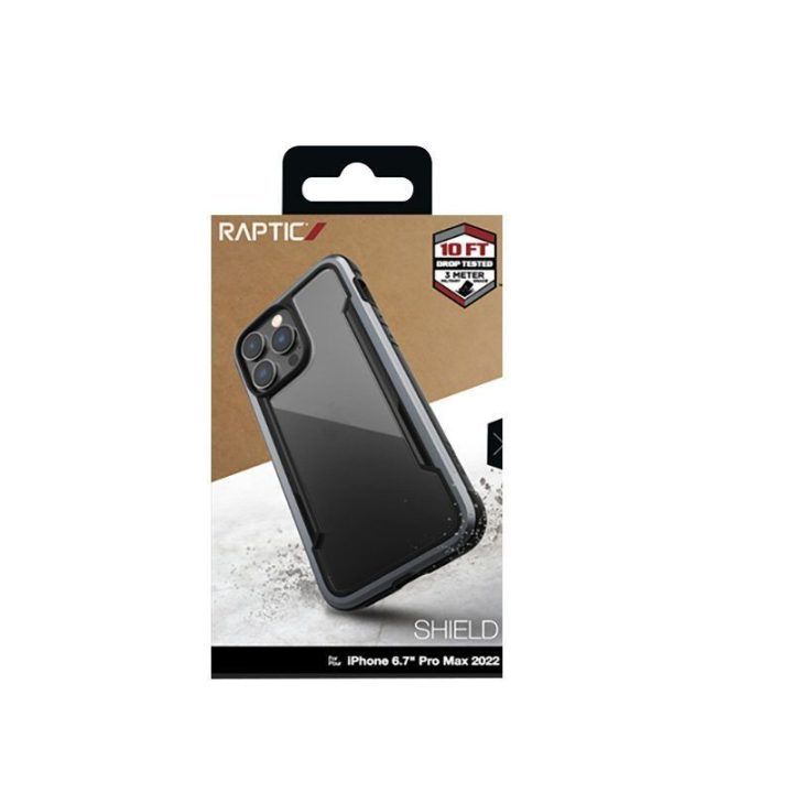Dėklas iPhone 14 Pro Max, juodas, X-Doria Raptic Shield