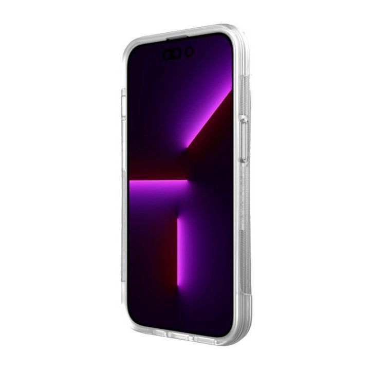 Permatomas biologiškai skaidus dėklas iPhone 14, X-Doria Raptic Clutch MagSafe