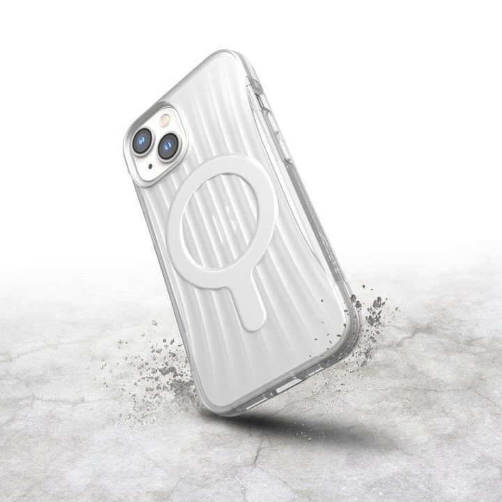 Permatomas biologiškai skaidus dėklas iPhone 14, X-Doria Raptic Clutch MagSafe