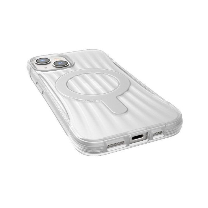 Permatomas biologiškai skaidus dėklas iPhone 14, X-Doria Raptic Clutch MagSafe