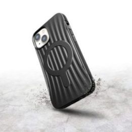 X-Doria Raptic Clutch MagSafe dėklas iPhone 14, juodas