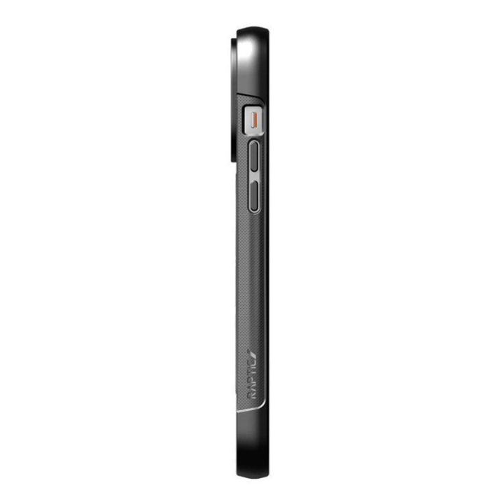 Biologiškai skaidus dėklas iPhone 14 Pro Max, juodas, X-Doria Raptic Clutch MagSafe