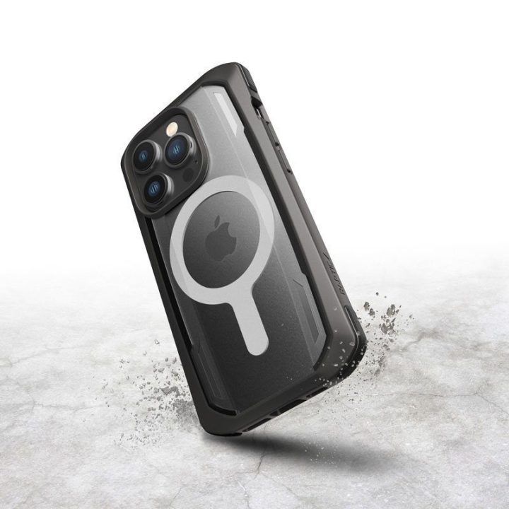 Dėklas iPhone 14 Pro Max, juodas, X-Doria Raptic Secure MagSafe