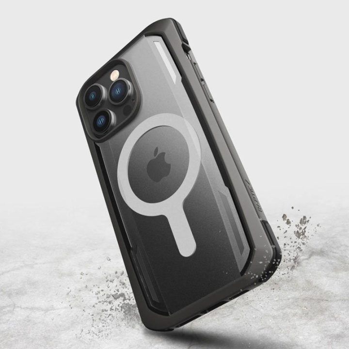 Dėklas iPhone 14 Pro Max, juodas, X-Doria Raptic Secure MagSafe