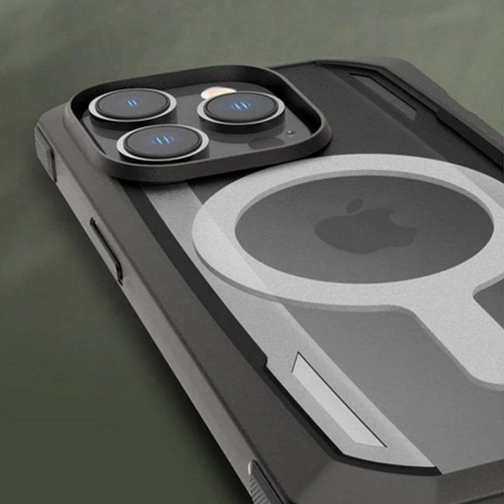 Dėklas iPhone 14 Pro Max, juodas, X-Doria Raptic Secure MagSafe