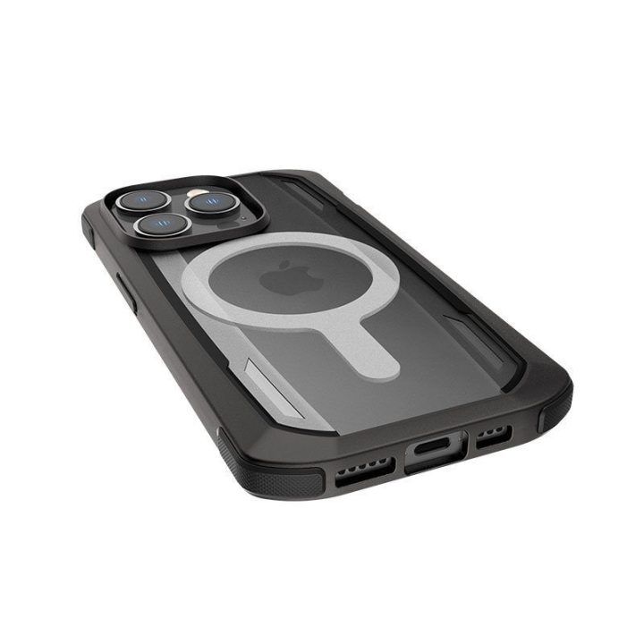 Dėklas iPhone 14 Pro Max, juodas, X-Doria Raptic Secure MagSafe