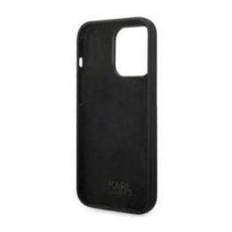 Karl Lagerfeld silikoninis dėklas iPhone 14 Pro juodas