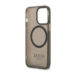 Dėklas Guess Gold Outline MagSafe iPhone 13 Pro Max, juodas