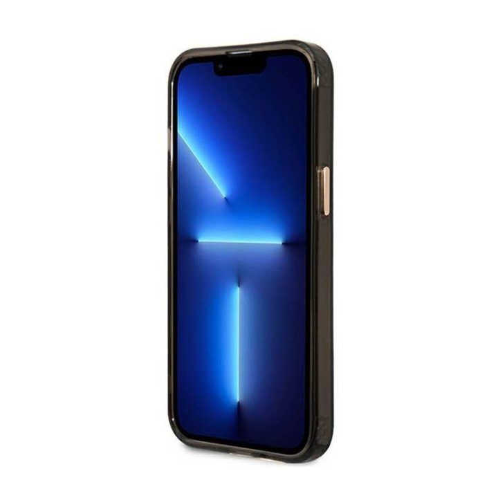 Dėklas Guess Gold Outline MagSafe iPhone 13 Pro Max, juodas