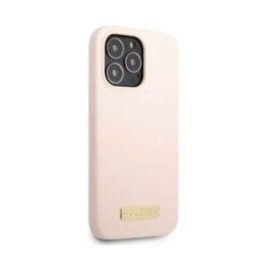 Silikoninis dėklas iPhone 13 Pro Max, rožinis Guess