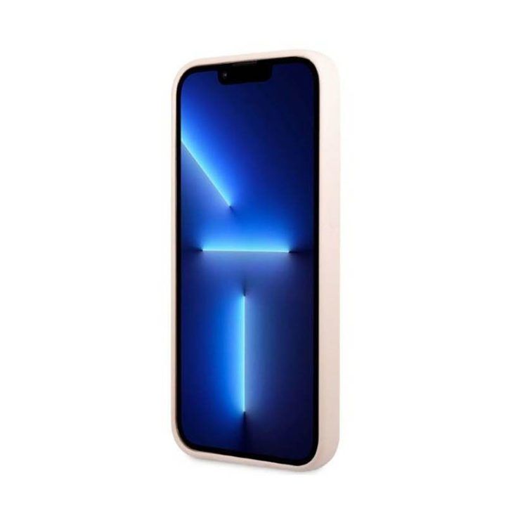Silikoninis dėklas iPhone 13 Pro Max, rožinis Guess