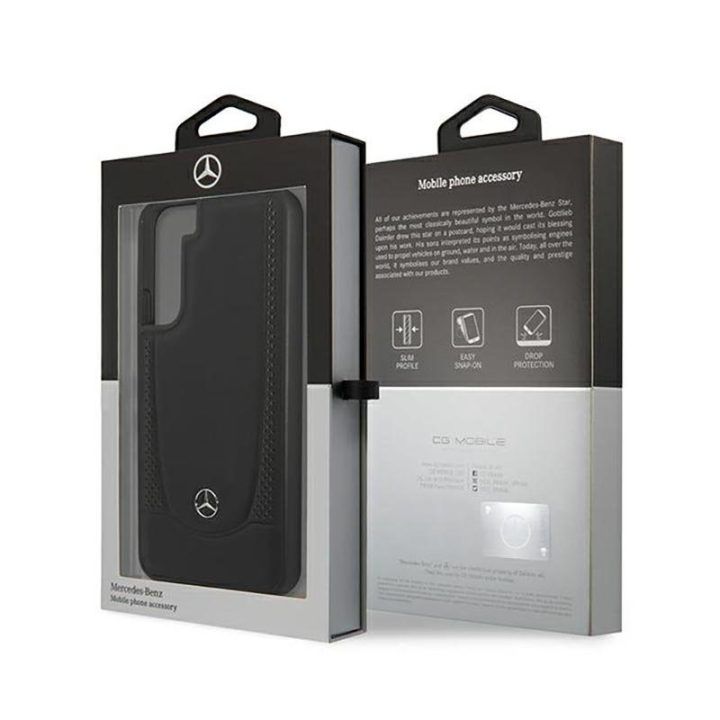 Dėklas Samsung Galaxy S22+ Mercedes-Benz juodas