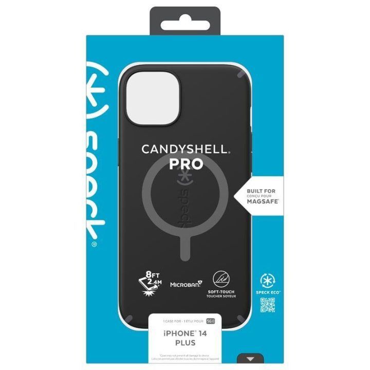 Dėklas iPhone 14 Plus Speck CandyShell Pro + MagSafe juodas