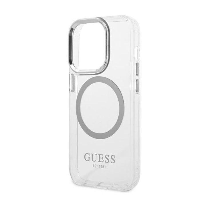 Guess permatomas dėklas iPhone 14 Pro su MagSafe