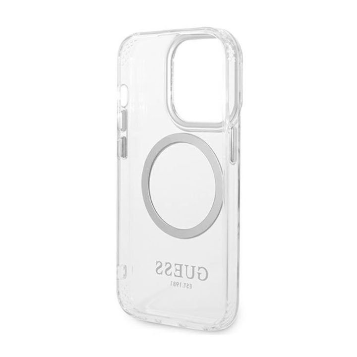 Guess permatomas dėklas iPhone 14 Pro su MagSafe